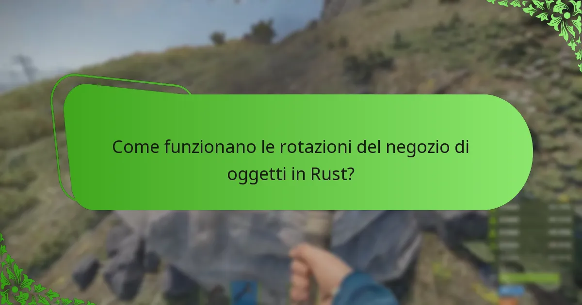 Quali sono le attuali vendite in evidenza nel Rust Item Store?