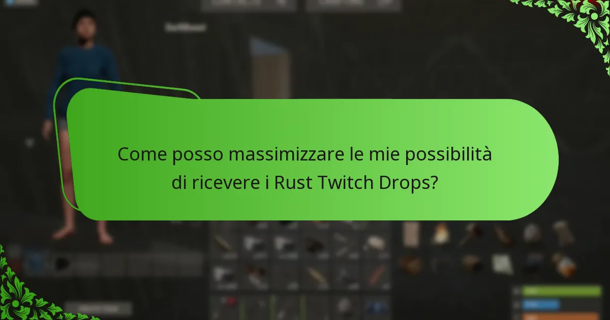 Quali skin in edizione limitata sono disponibili nei Rust Twitch Drops?