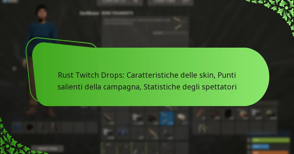 Rust Twitch Drops: Caratteristiche delle skin, Punti salienti della campagna, Statistiche degli spettatori