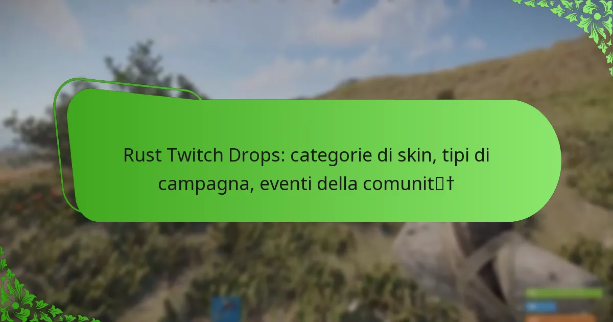 Rust Twitch Drops: categorie di skin, tipi di campagna, eventi della comunità