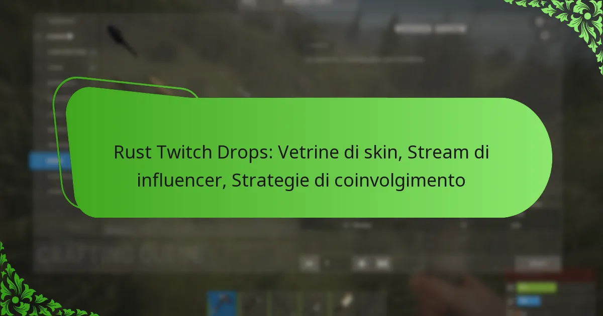 Rust Twitch Drops: Vetrine di skin, Stream di influencer, Strategie di coinvolgimento